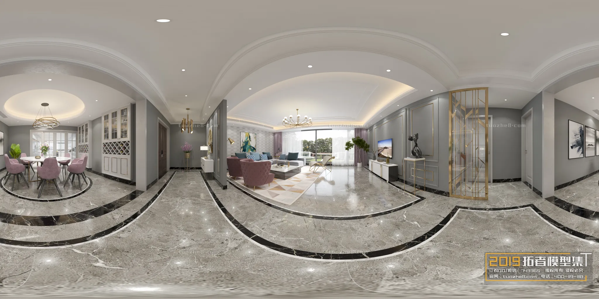 Extension Interior – LINGVING ROOM – EUROPEAN STYLES – 042