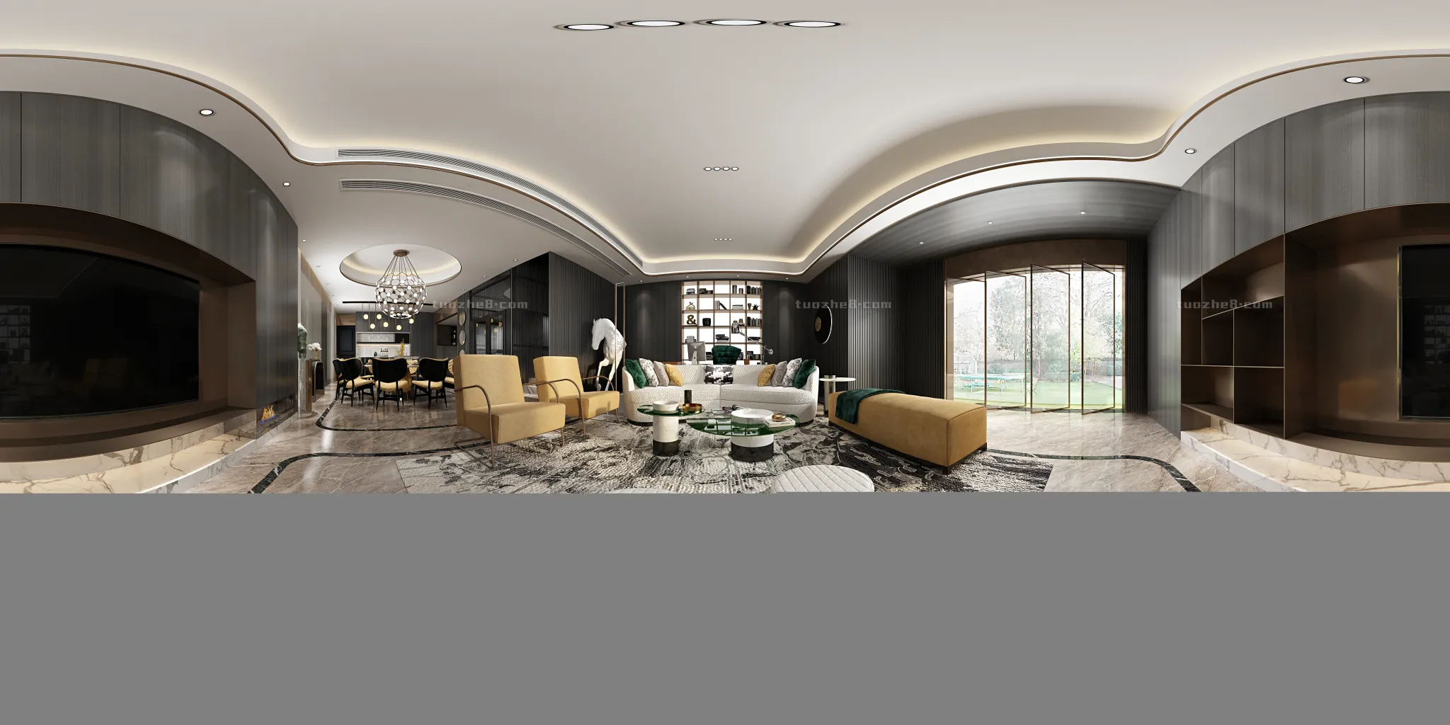 Extension Interior – LINGVING ROOM – EUROPEAN STYLES – 044