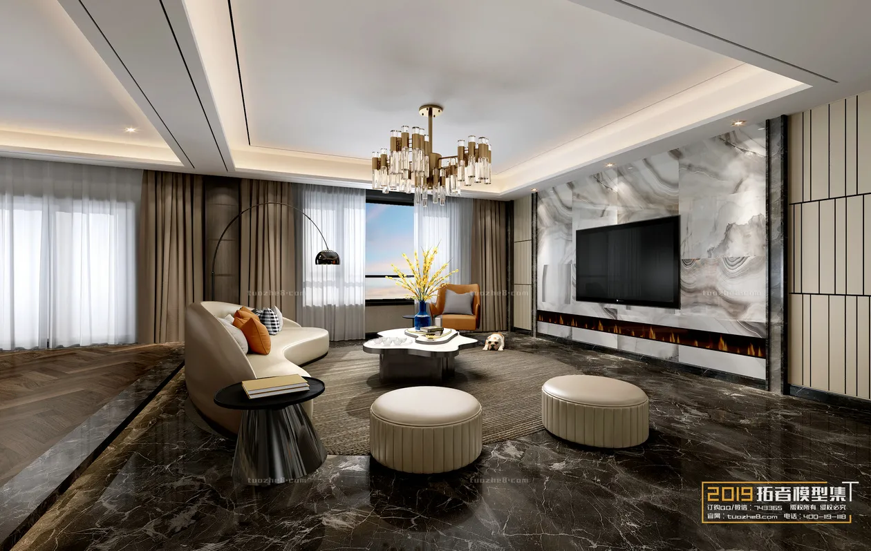 Extension Interior – LINGVING ROOM – MODERN STYLES – 075