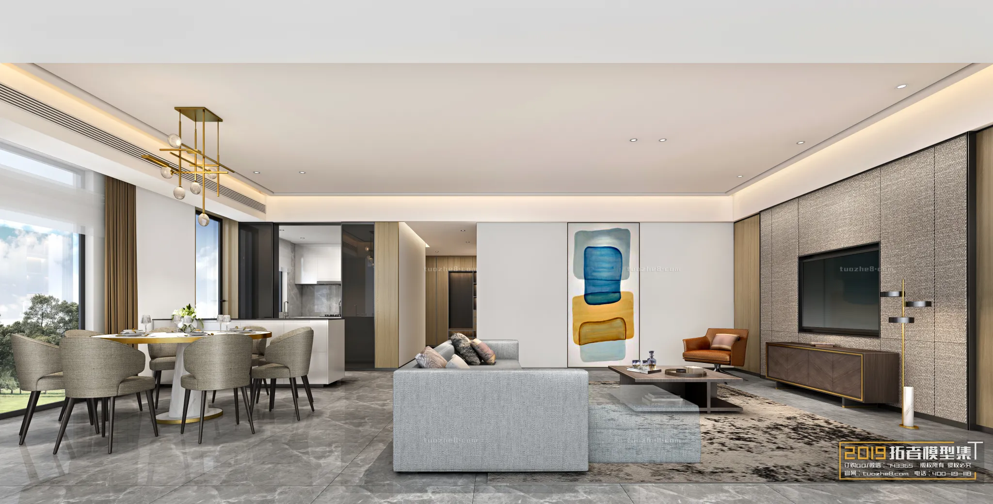 Extension Interior – LINGVING ROOM – MODERN STYLES – 122