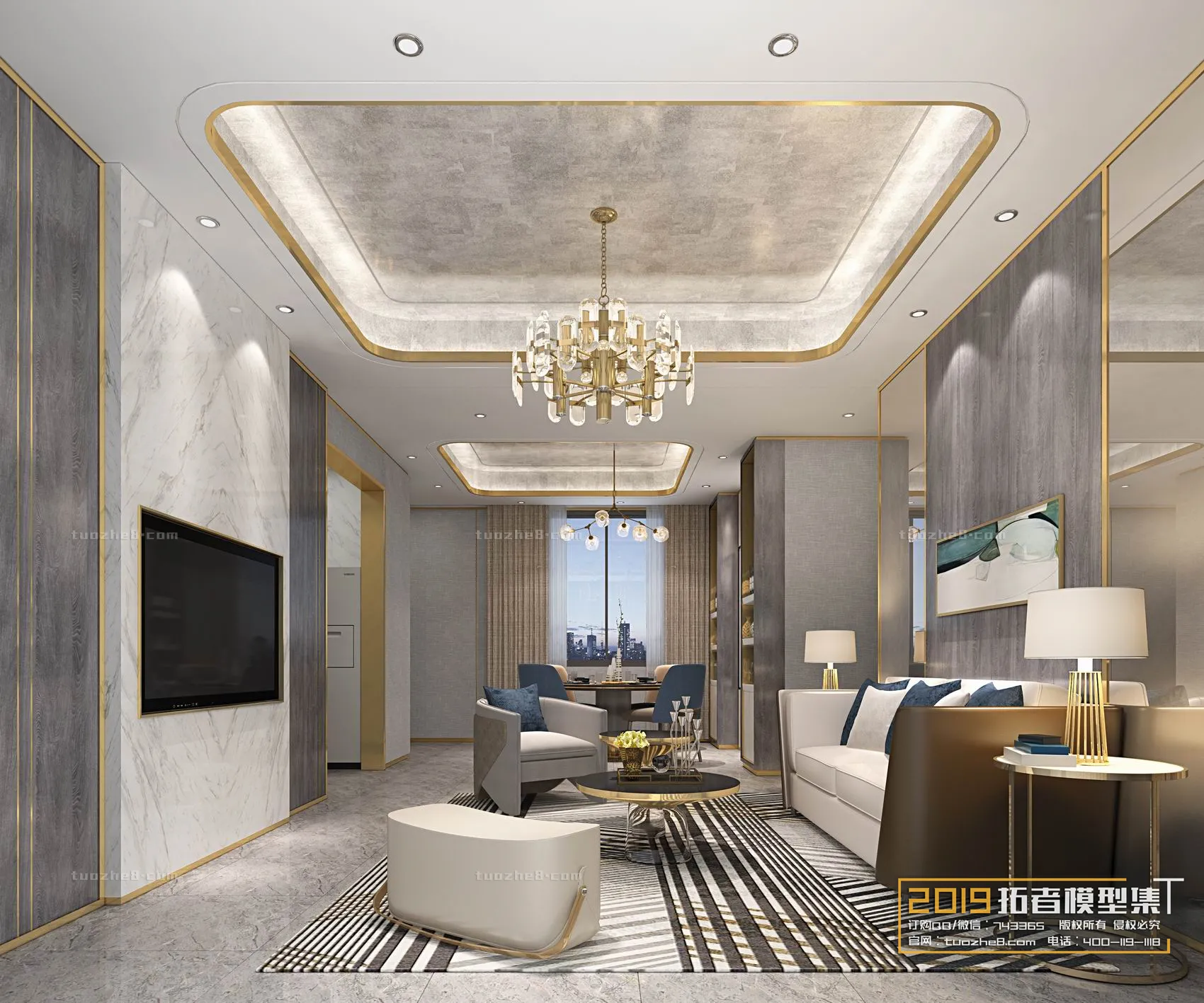 Extension Interior – LINGVING ROOM – MODERN STYLES – 136