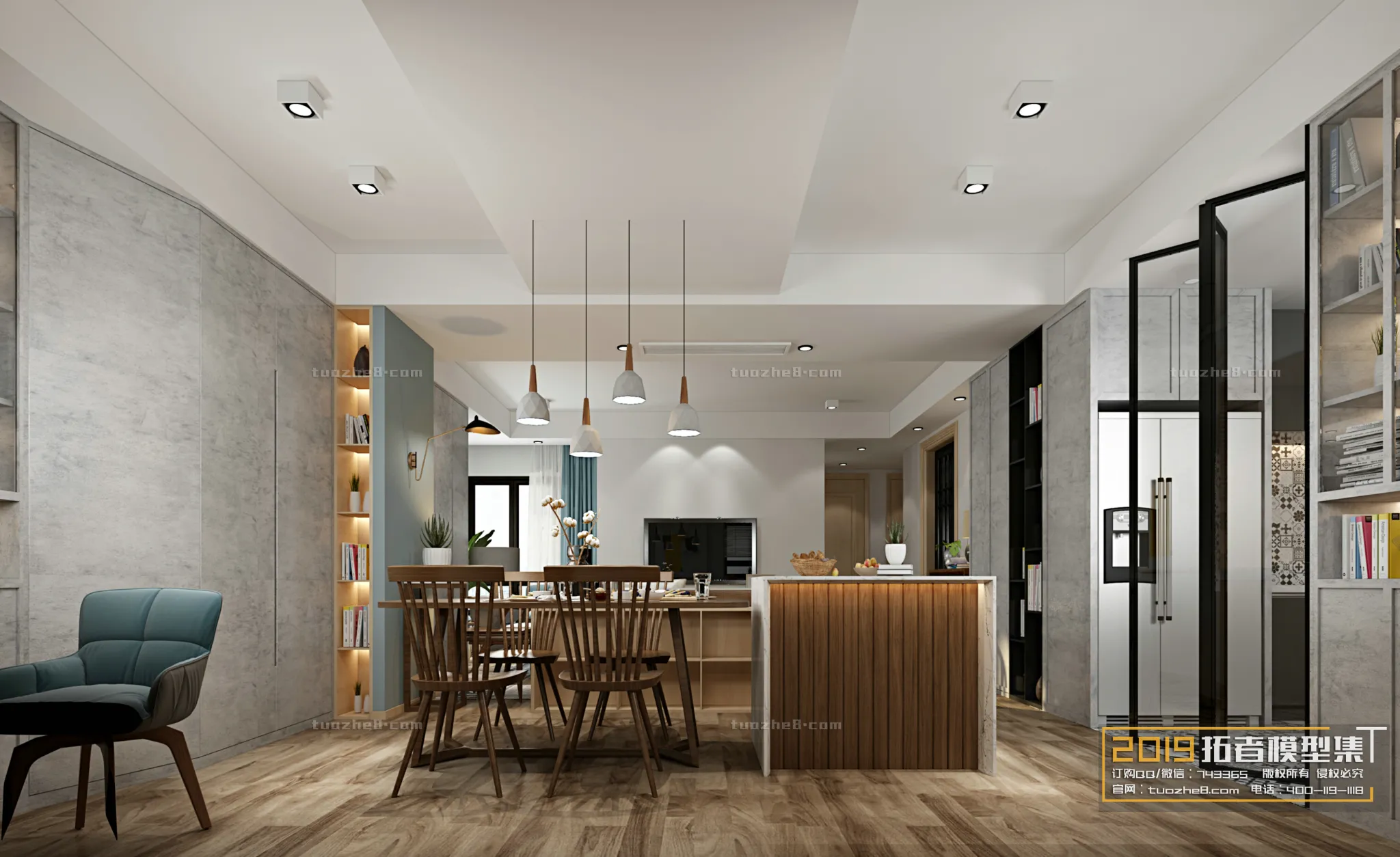 Extension Interior – LINGVING ROOM – NORDIC STYLES – 010