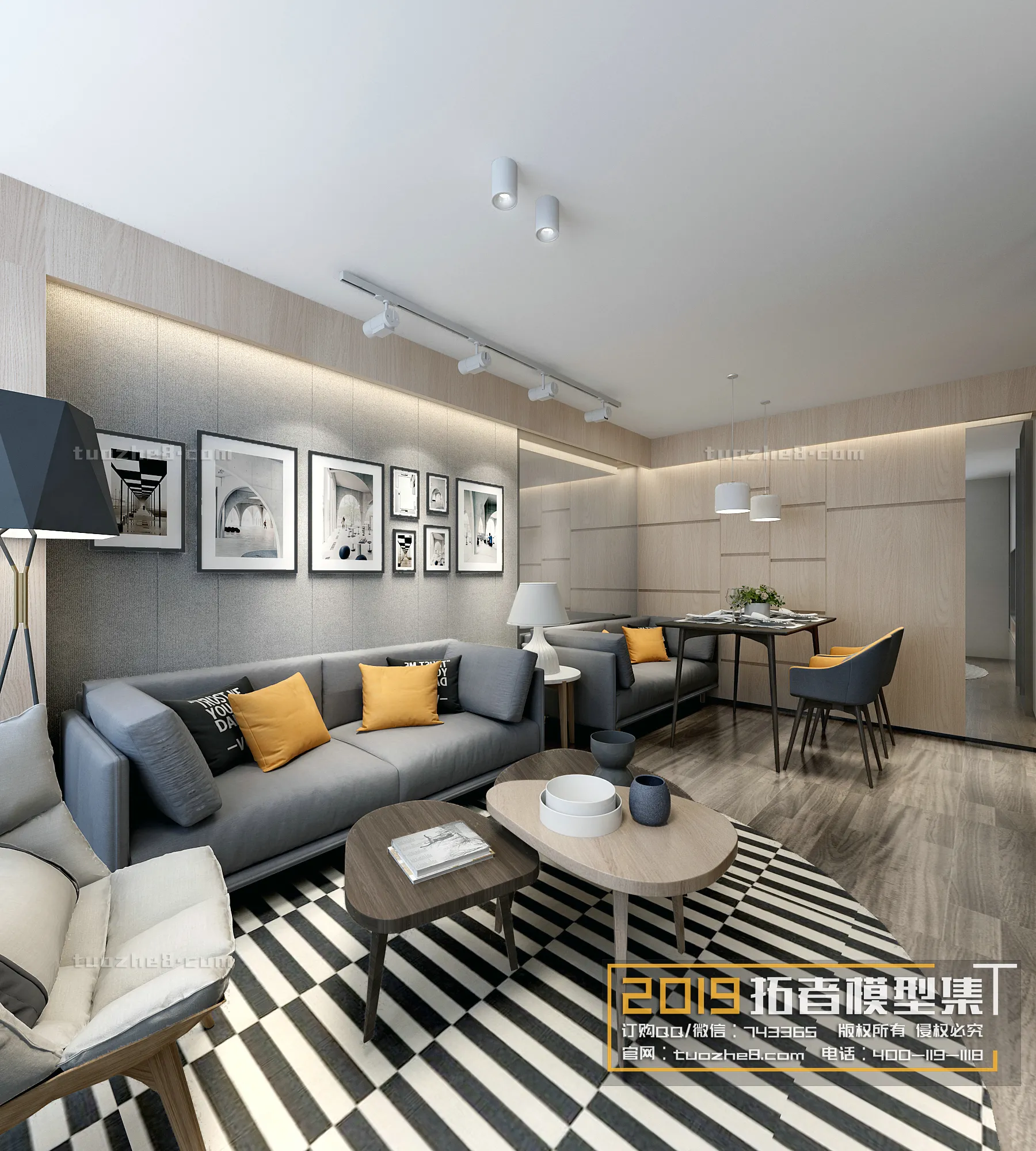 Extension Interior – LINGVING ROOM – NORDIC STYLES – 011