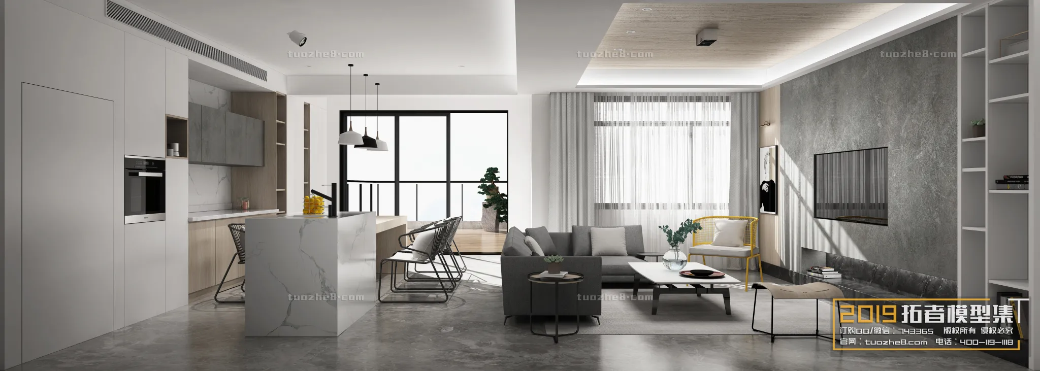 Extension Interior – LINGVING ROOM – NORDIC STYLES – 014