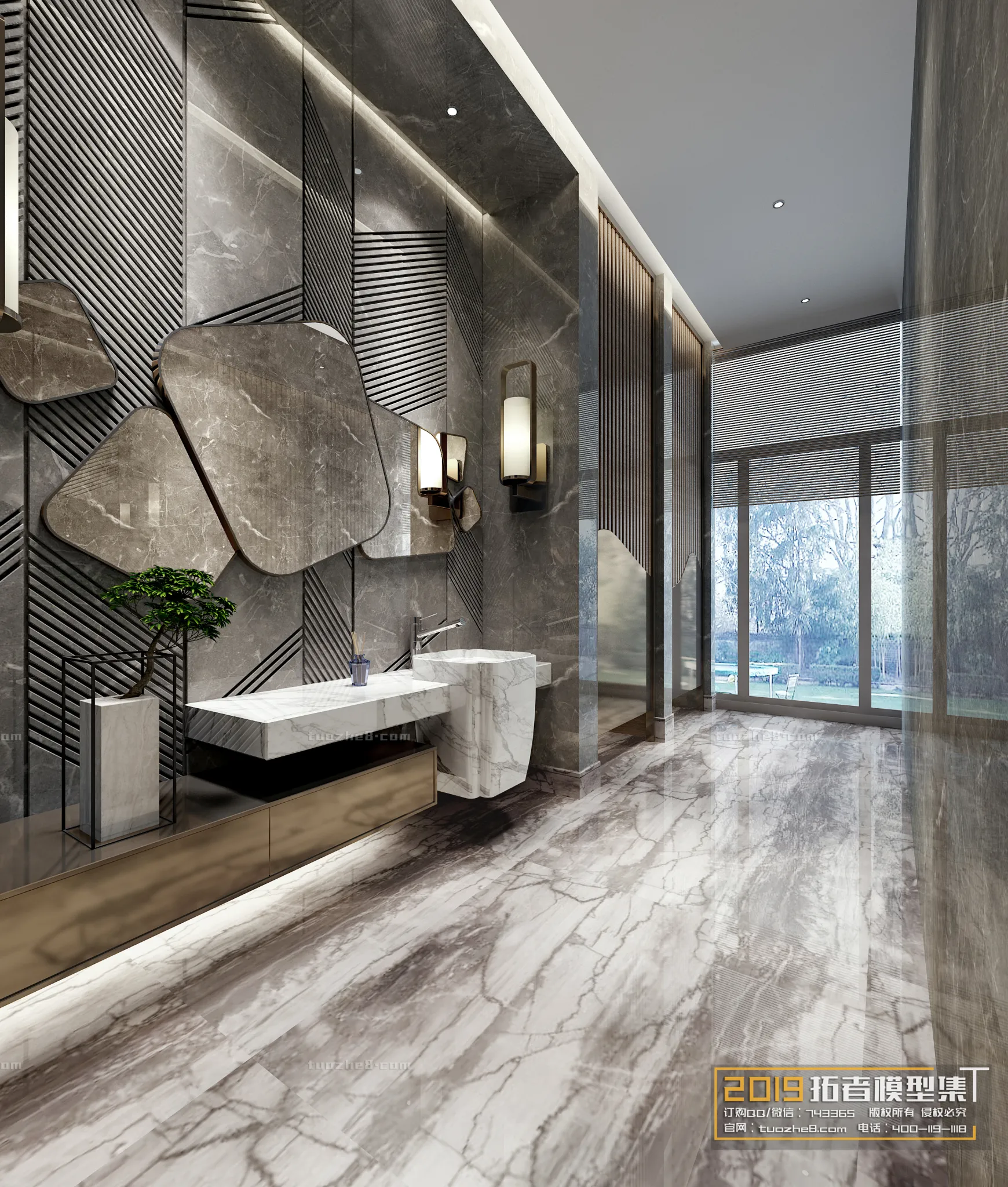 Extension Interior – PUBLIC RESTROOMS – 012