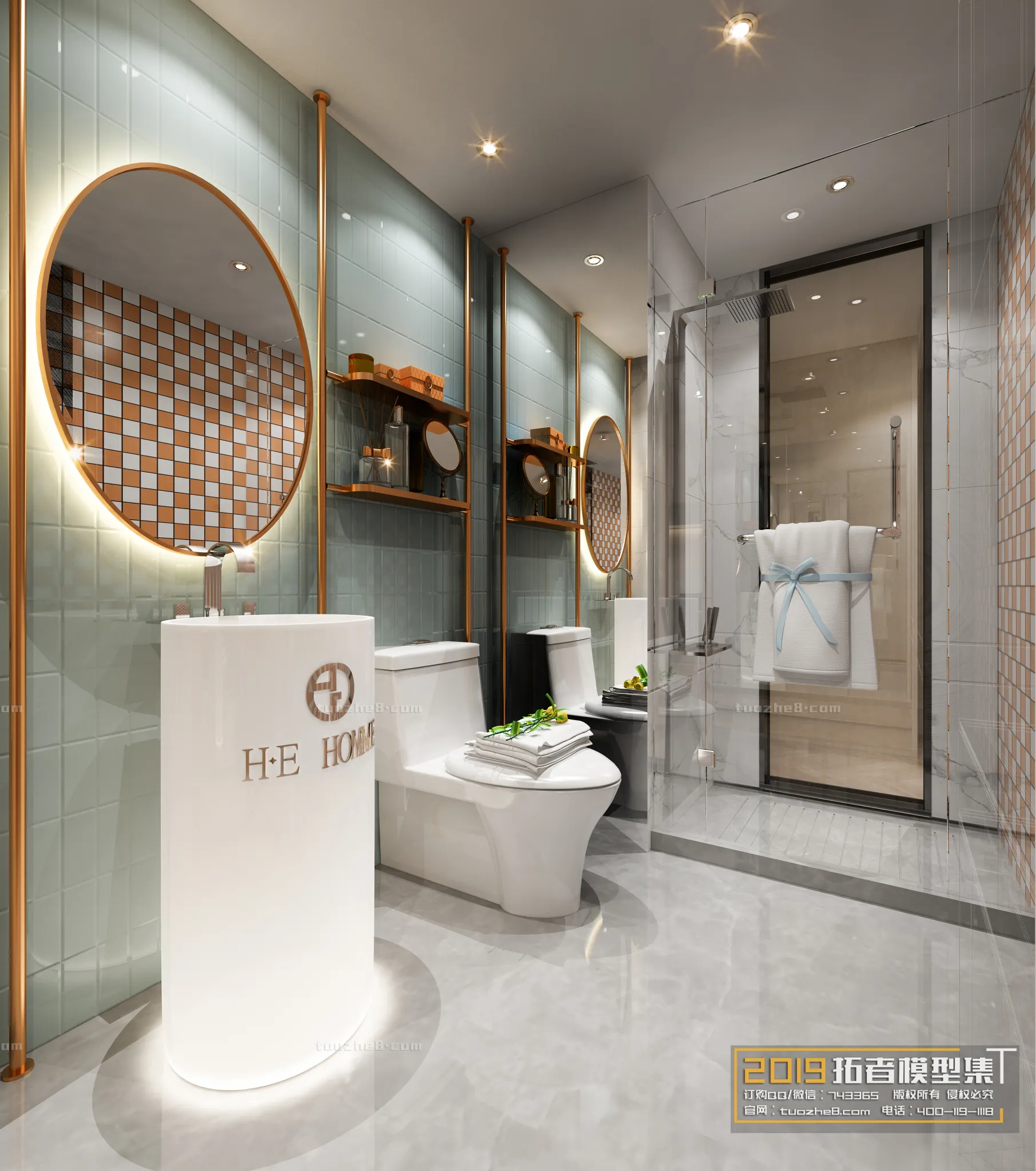 Extension Interior – PUBLIC RESTROOMS – 026