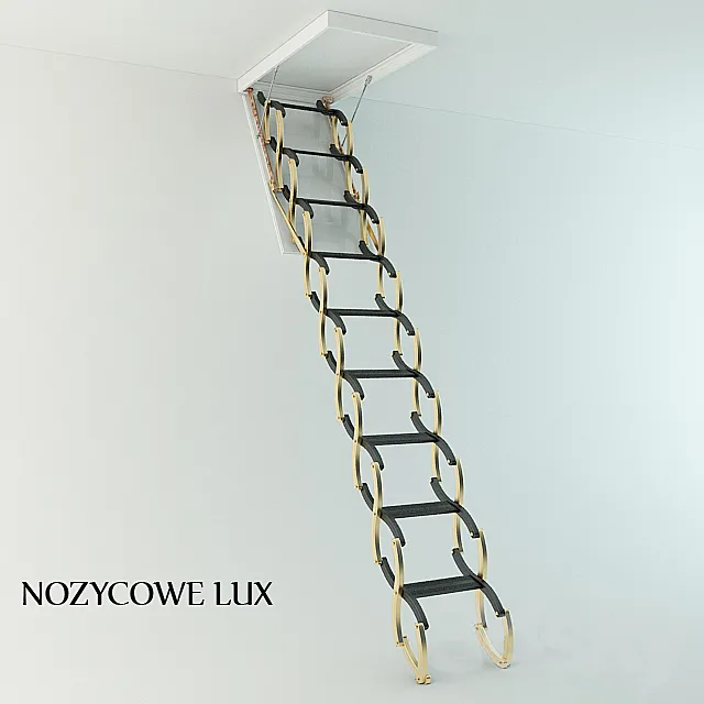 Extension ladder NOZYCOWE LUX 3D Model