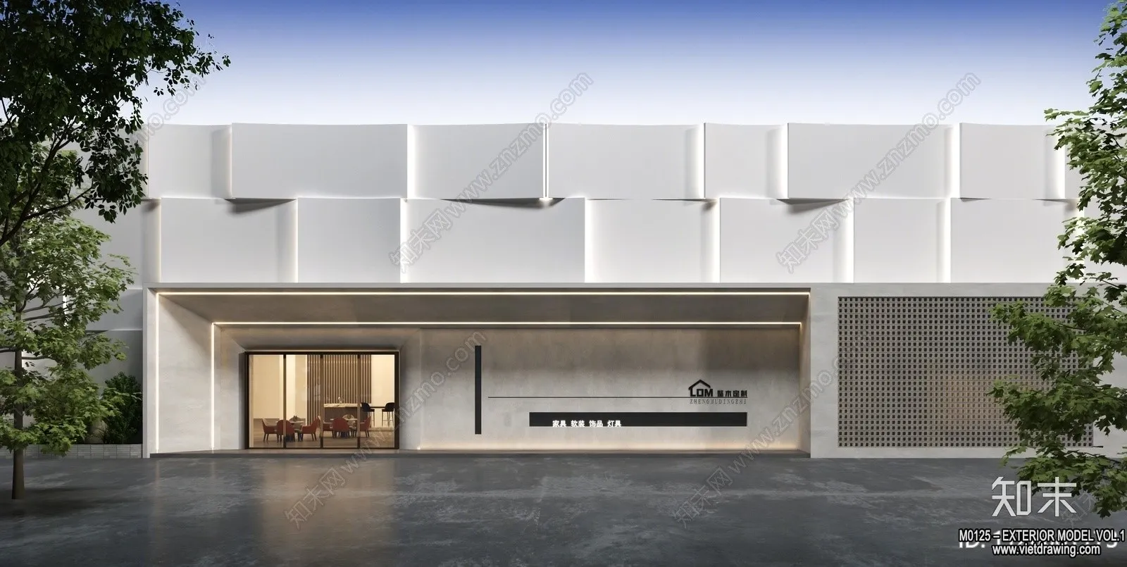 Exterior 3D Collection – Shop – Fastfood – Retails – 3D Models – 007