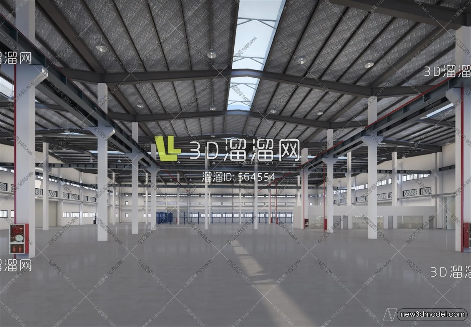 Exterior 3D Models of Factory – 3D Scene – 026 – VRAY