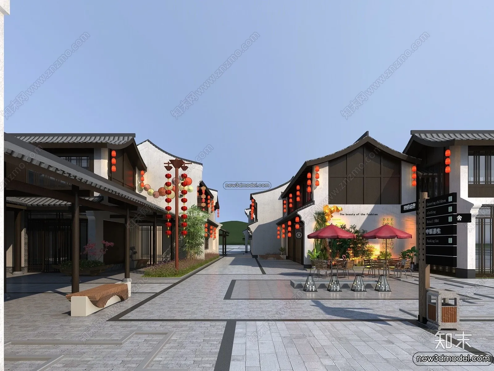 Exterior 3D Models of Pagoda – 3D Scenes – 007 – VRAY