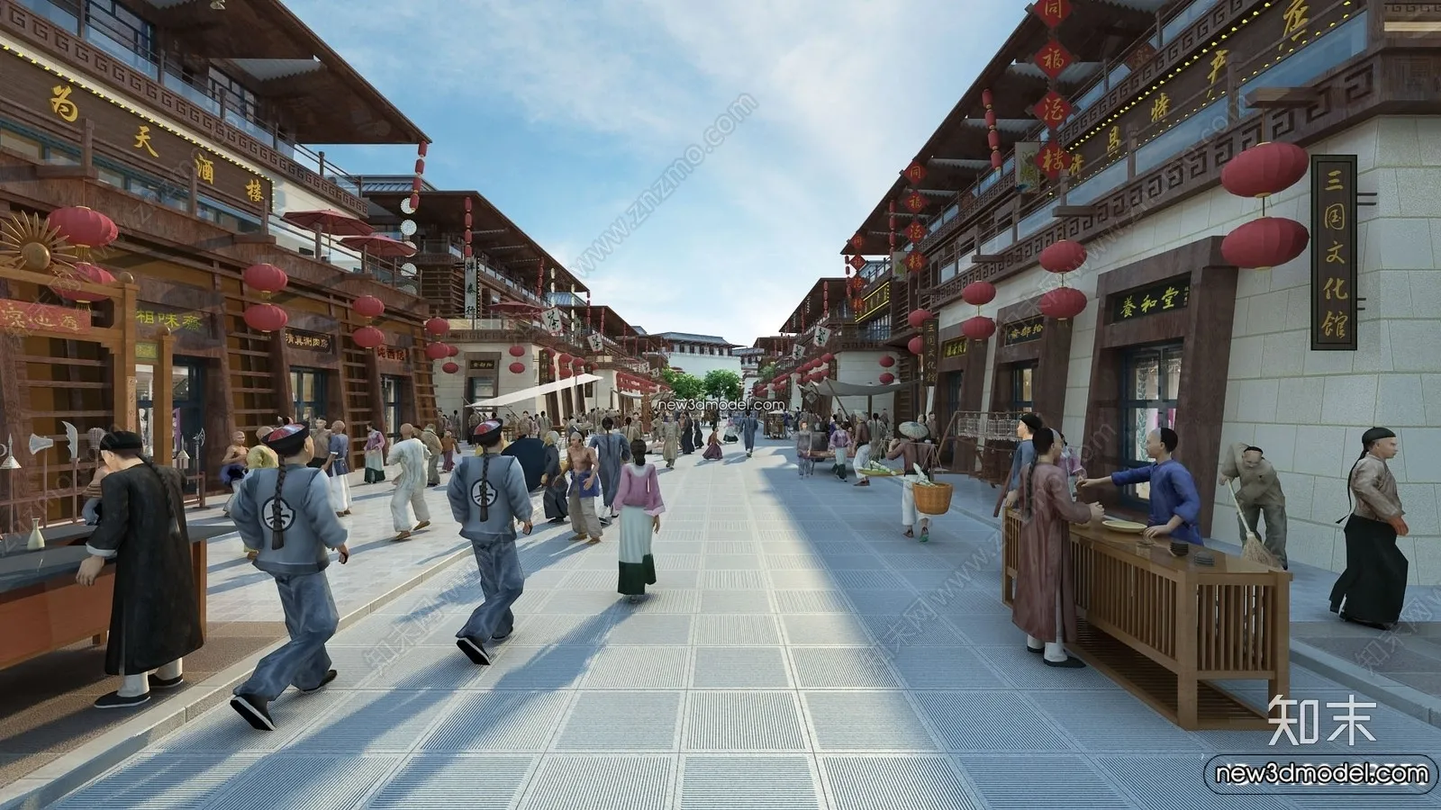 Exterior 3D Models of Pagoda – 3D Scenes – 014 – VRAY