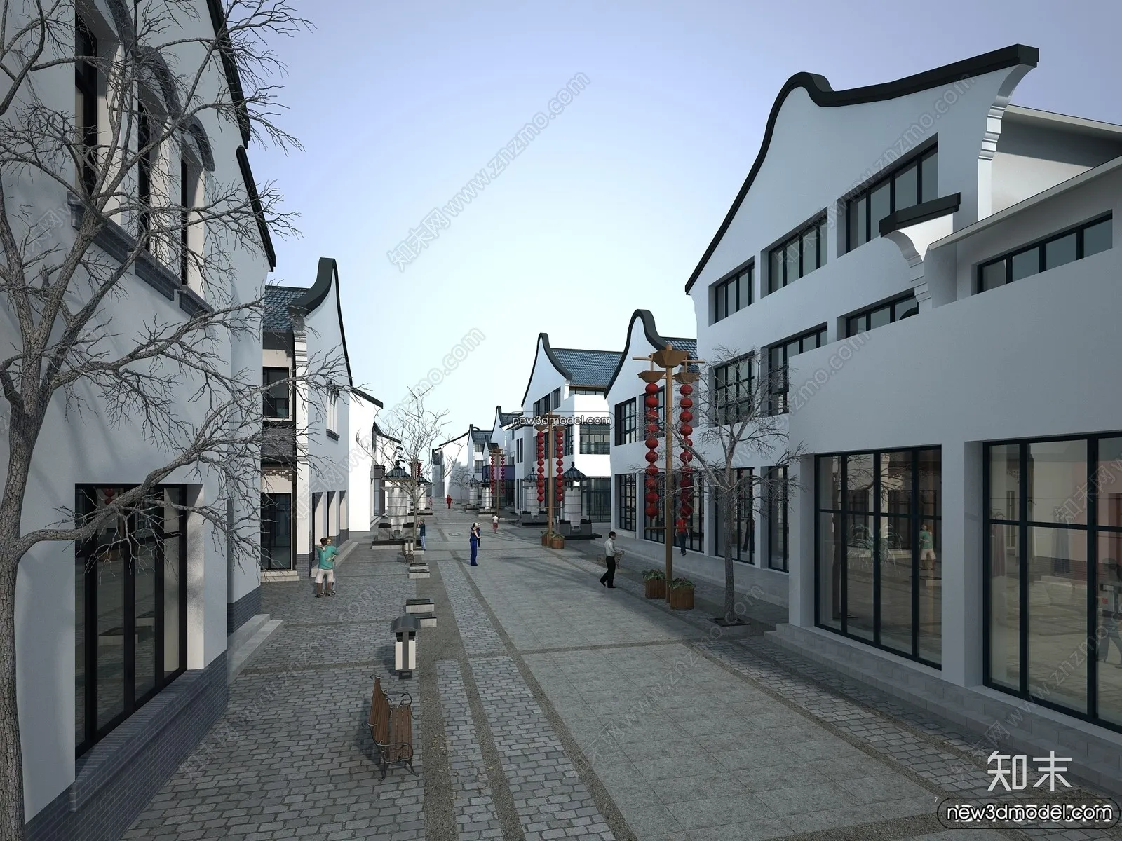 Exterior 3D Models of Pagoda – 3D Scenes – 023 – VRAY