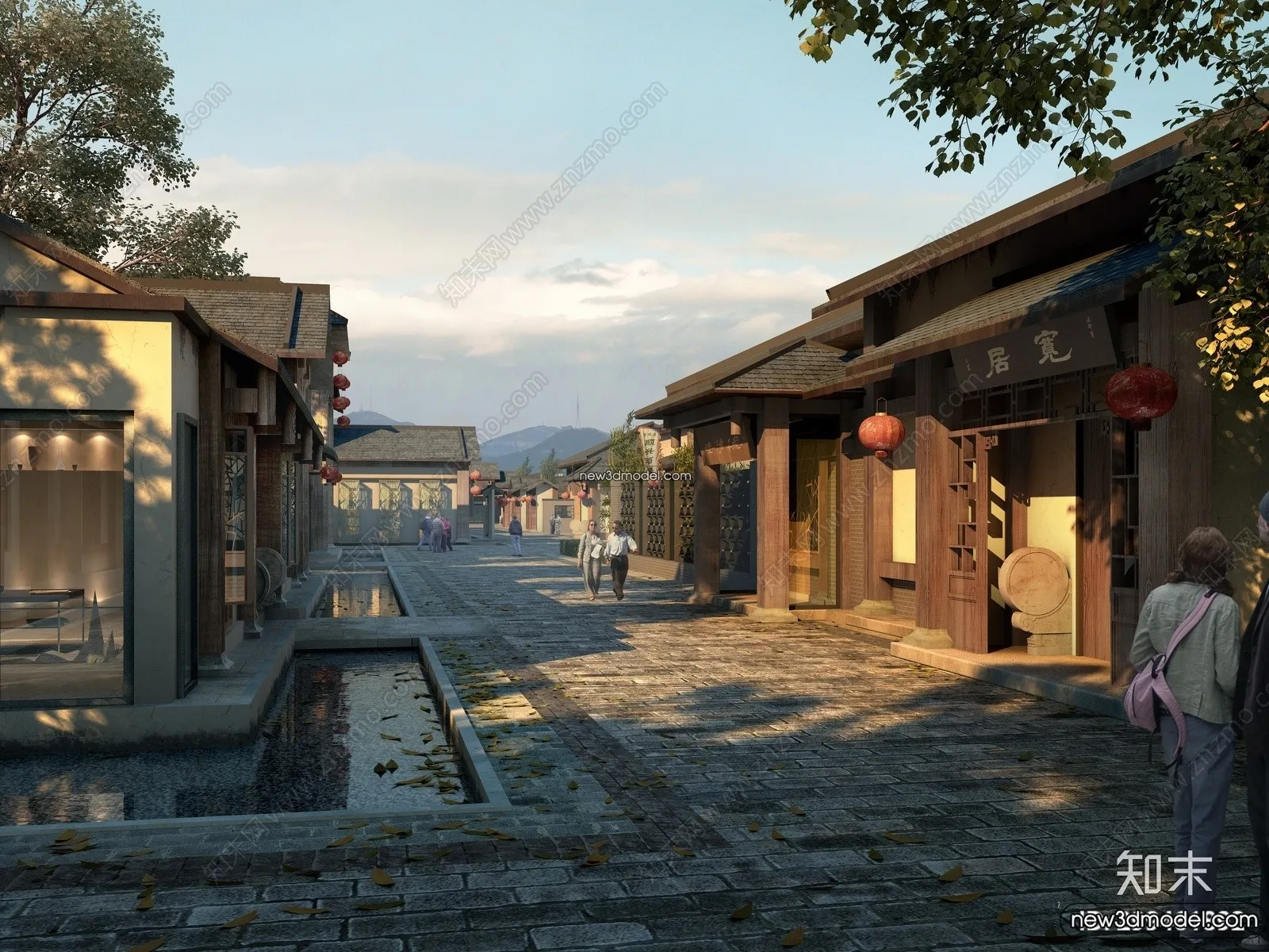Exterior 3D Models of Pagoda – 3D Scenes – 046 – VRAY