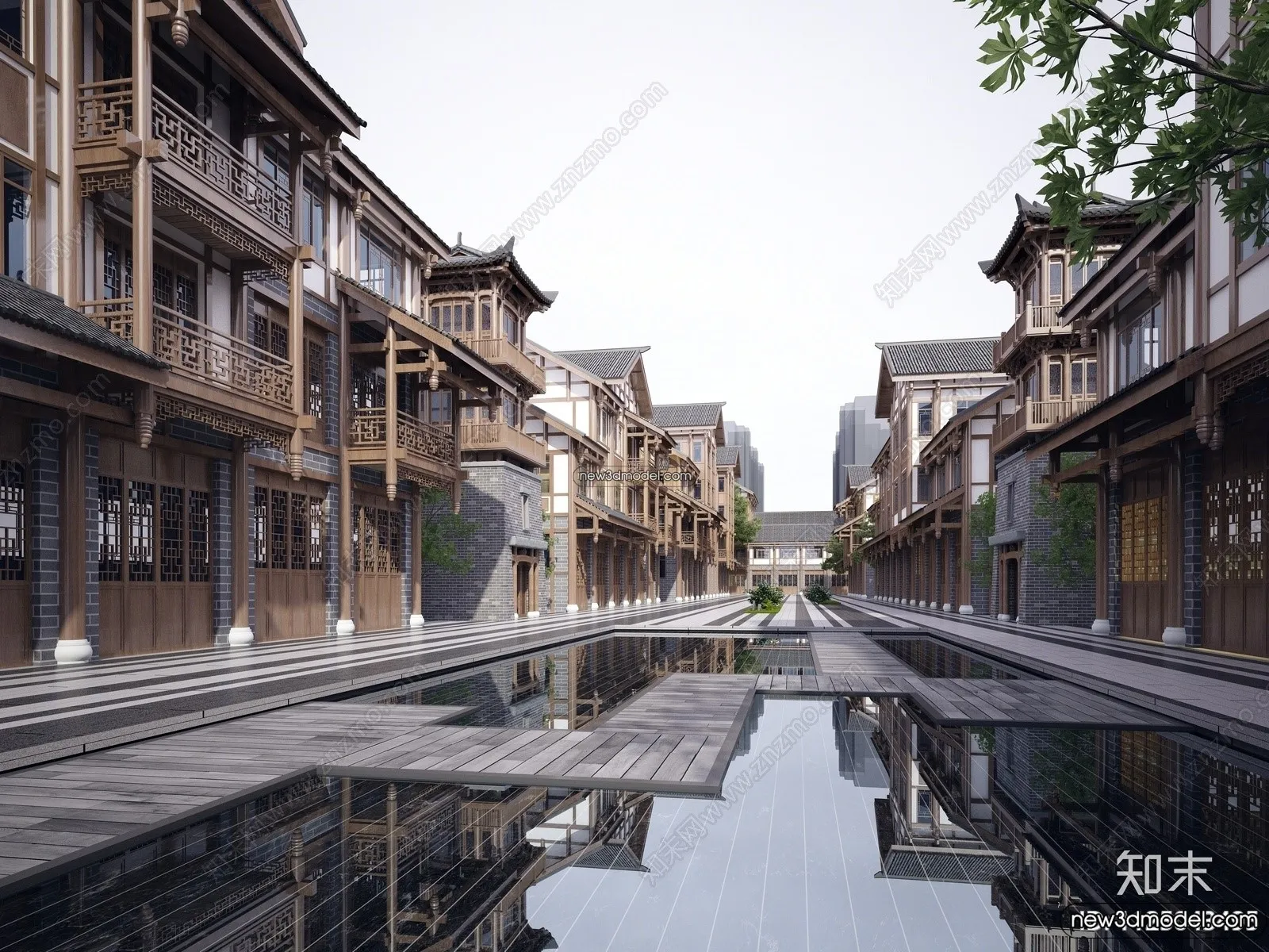 Exterior 3D Models of Pagoda – 3D Scenes – 057 – VRAY
