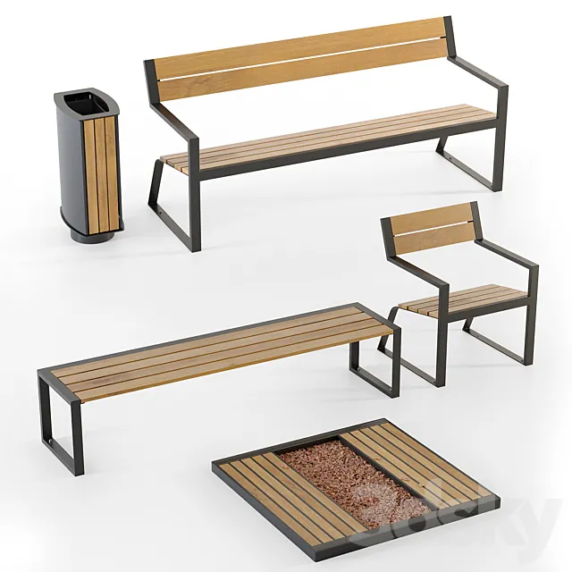 Exterior Kit 3D Model Exterior Kit 3D Model