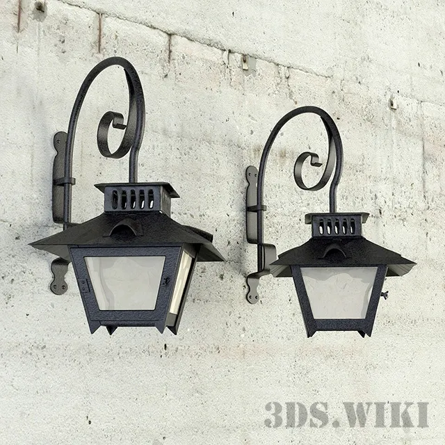 exterior-models – Antique wrought iron lamp 3D Model exterior-models – Antique wrought iron lamp 3D Model