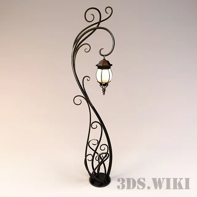 exterior-models – Forged lantern 3D Model