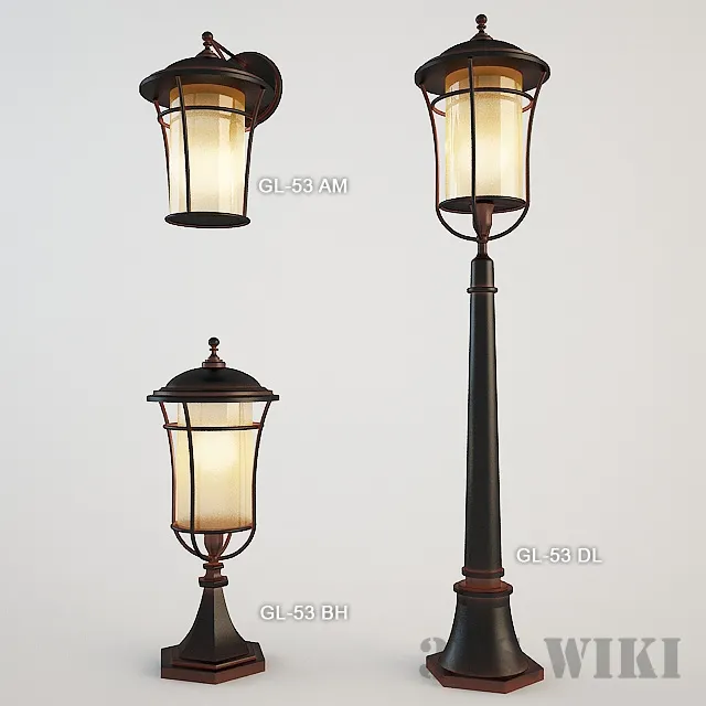 exterior-models – Street lamp Brille 3D Model