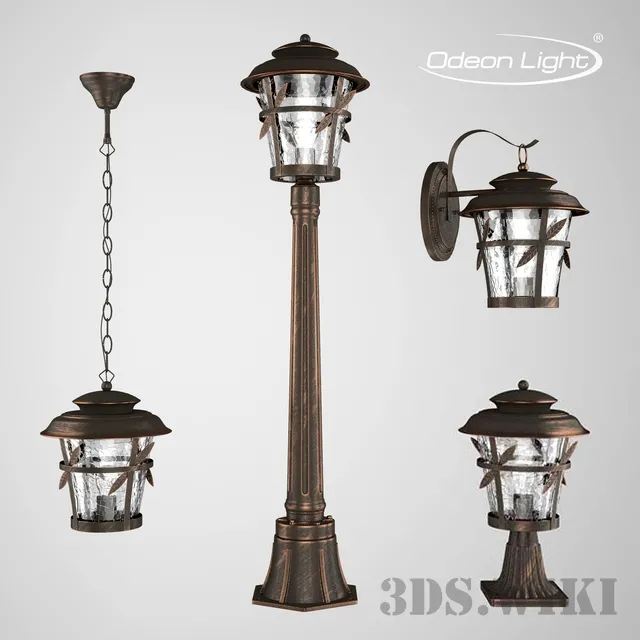 exterior-models – Street lamps ODEON LIGHT – ALETTI 3D Model