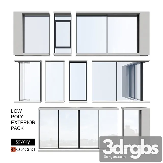 Exterior sliding system set