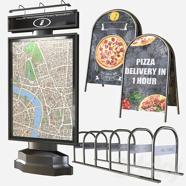 Exterior_set_01 3D Model Exterior_set_01 3D Model