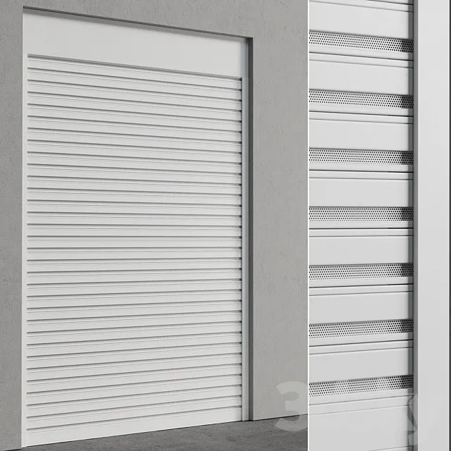 External electric Roller garage shutter – outdoor metal blinds 02 3D Model External electric Roller garage shutter – outdoor metal blinds 02 3D Model