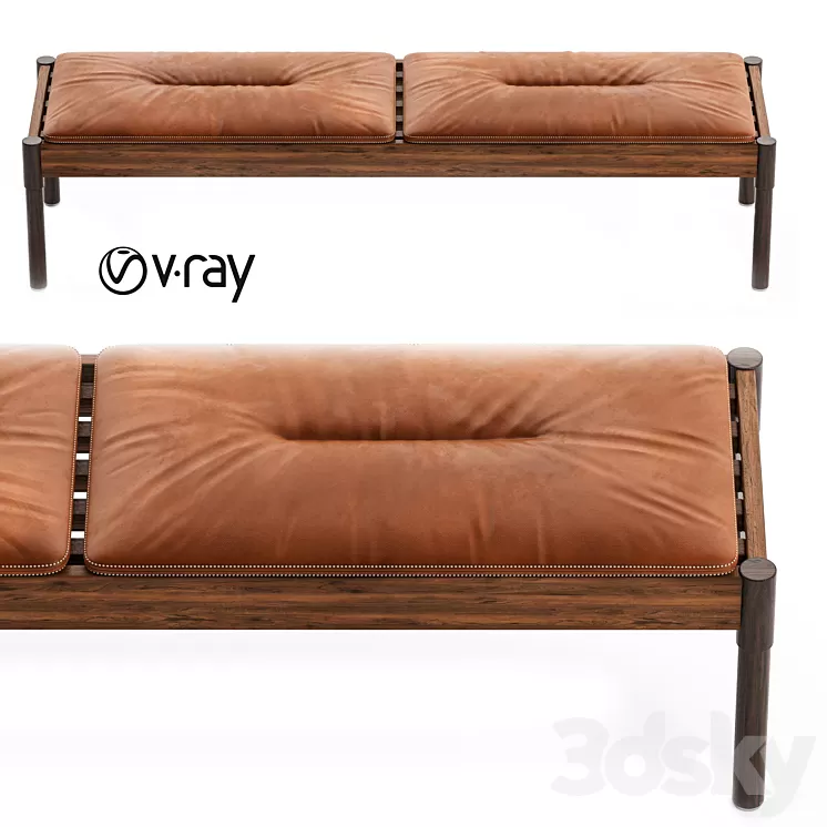 Exteta 10th Vieste Bench 3D Model Free Download