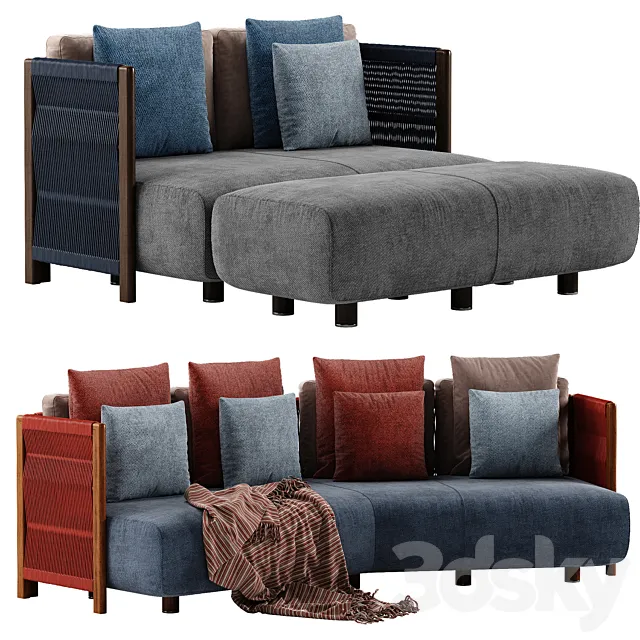 Exteta Levante sofa 2 3D Model