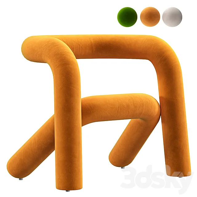 Extra arm bold chair 3D Model Extra arm bold chair 3D Model