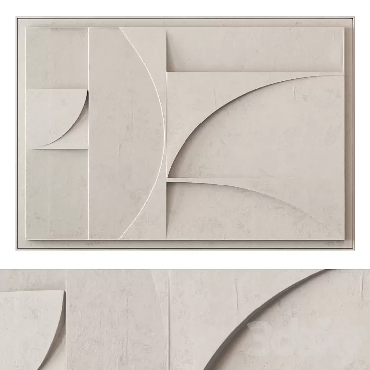 Extra large relief artwork 3D Model Extra large relief artwork 3D Model