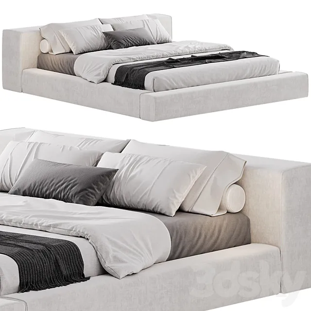 Extra Wall Bed by Living Divani 3D Model Extra Wall Bed by Living Divani 3D Model