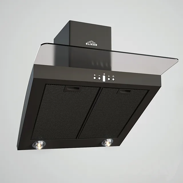 Extractor ELIKOR Aquamarine 60 black 3D Model