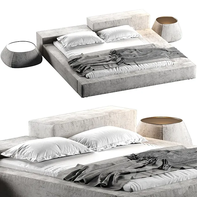 Extrasoft Bed 3D Model Extrasoft Bed 3D Model