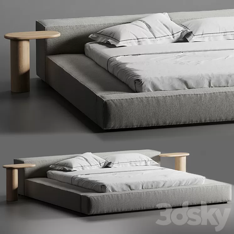 Extrasoft bed Living Divani 3D Model