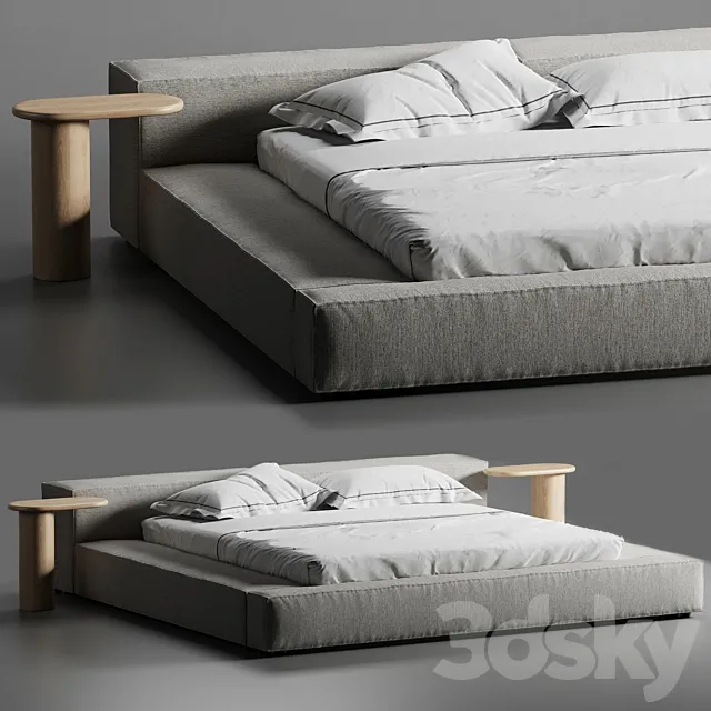 Extrasoft bed Living Divani 3DModel Extrasoft bed Living Divani 3DModel