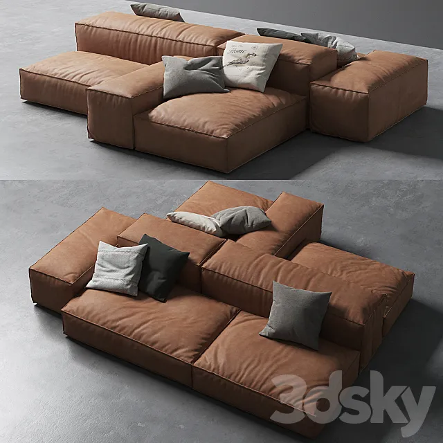 Extrasoft living divani 3D Model