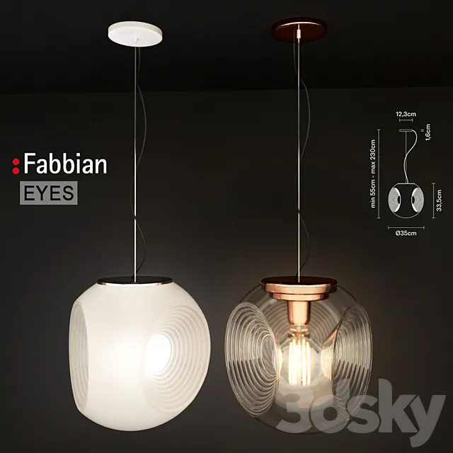 Fabbian Eyes Hanging Lamp 3DModel