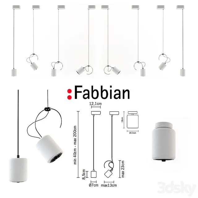 Fabbian Tube D84 3D Model Fabbian Tube D84 3D Model