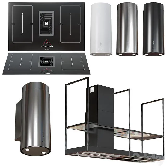 Faber appliance set 3D Model Faber appliance set 3D Model