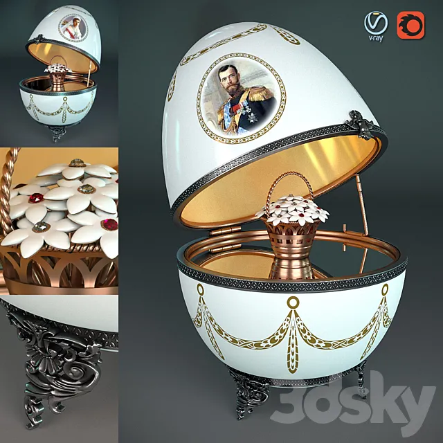 Faberge egg 3DModel Faberge egg 3DModel