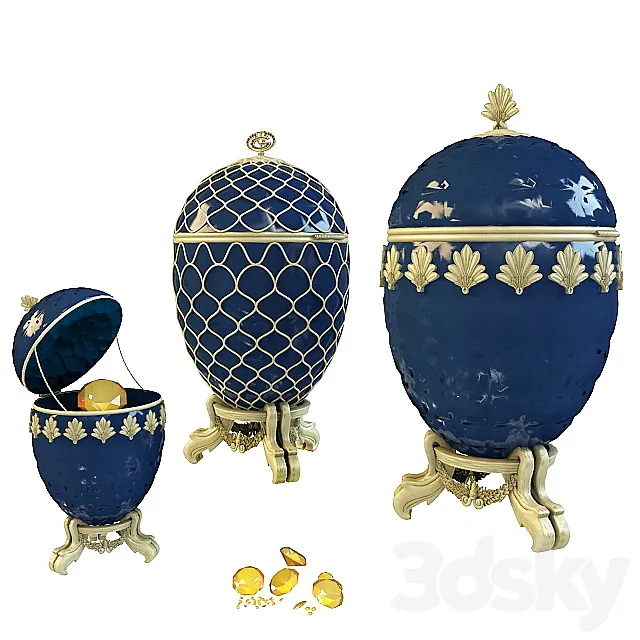 Faberge eggs 3DModel Faberge eggs 3DModel