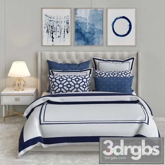 Fabric Bed 3D Model Download