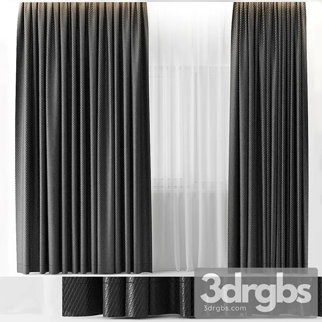Fabric Curtain 10 3D Model Download