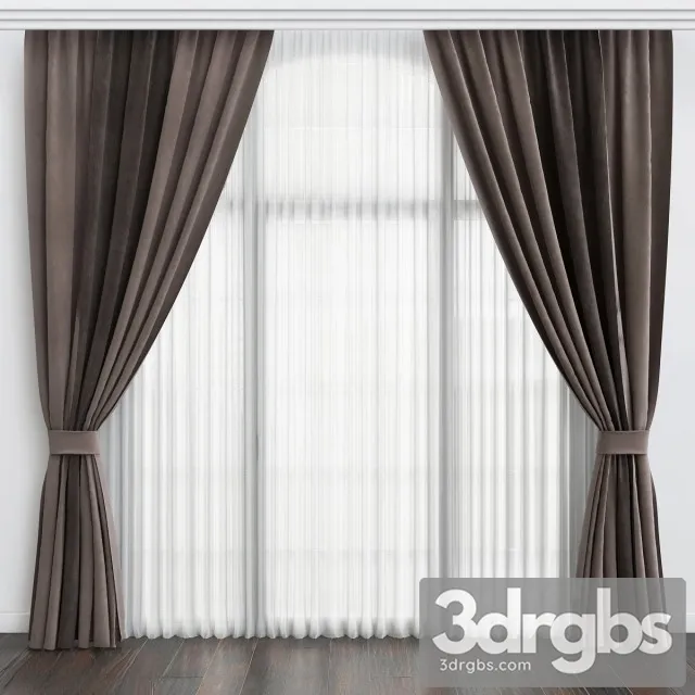Fabric Curtain 14 3D Model Download