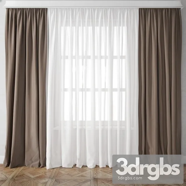Fabric Curtain 16 3D Model Download