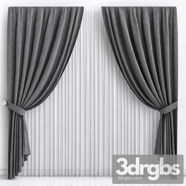 Fabric Curtain 18 3D Model Download