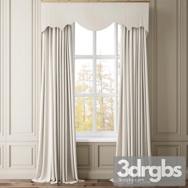 Fabric Curtain 21 3D Model Download