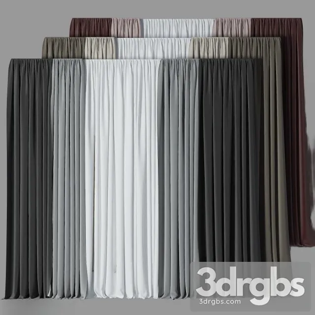 Fabric Curtain 22 3D Model Download