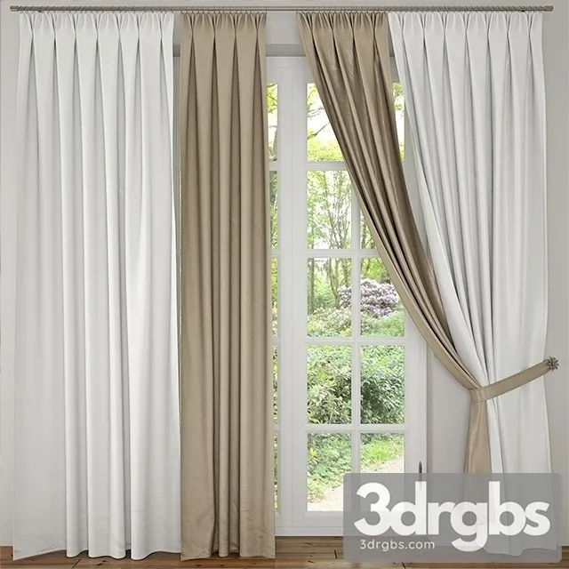 Fabric Curtain 3 3D Model Download