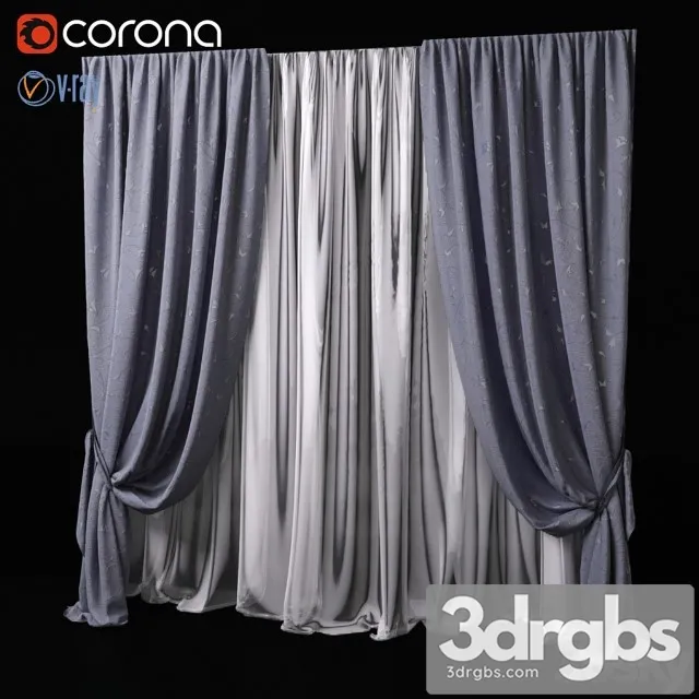 Fabric Curtain 3D Model Download